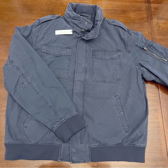 Express Jackets & Coats Express Mens Blue Khaki Military Jacket